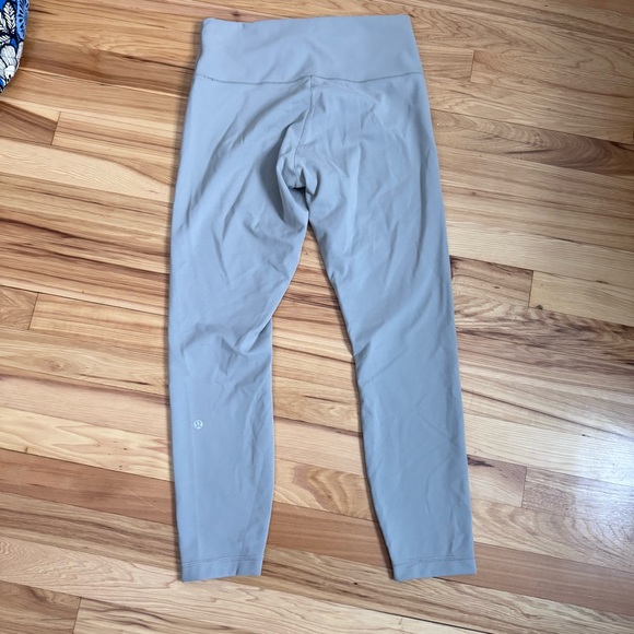Lululemon Wunder Under Beige leggings 10 - Picture 3 of 9